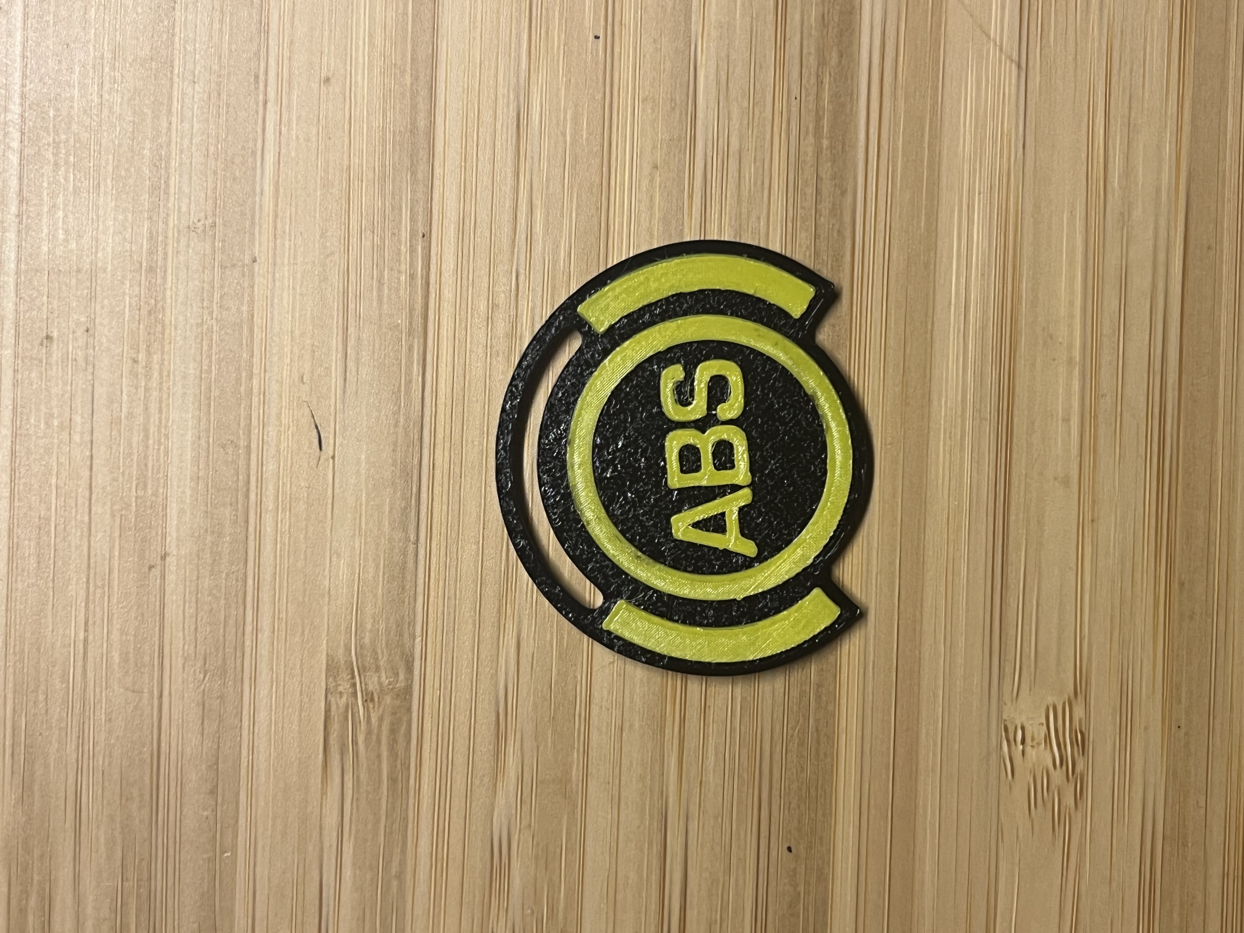 ABS Warning Light – 3D Printable Icon, keychain