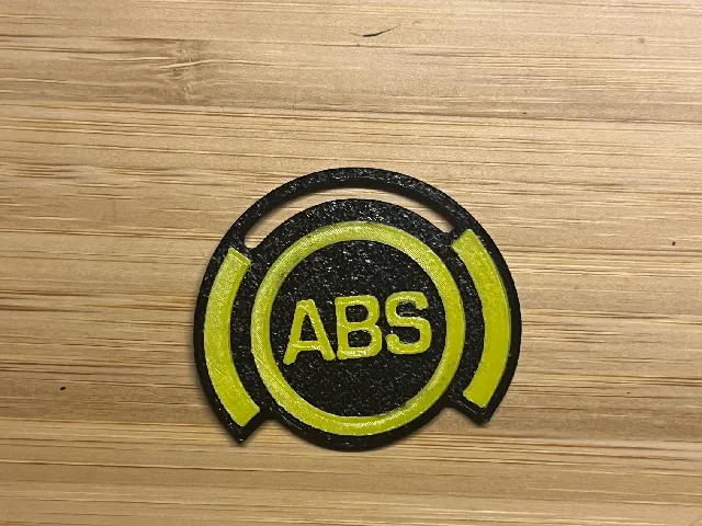ABS Warning Light – 3D Printable Icon, keychain