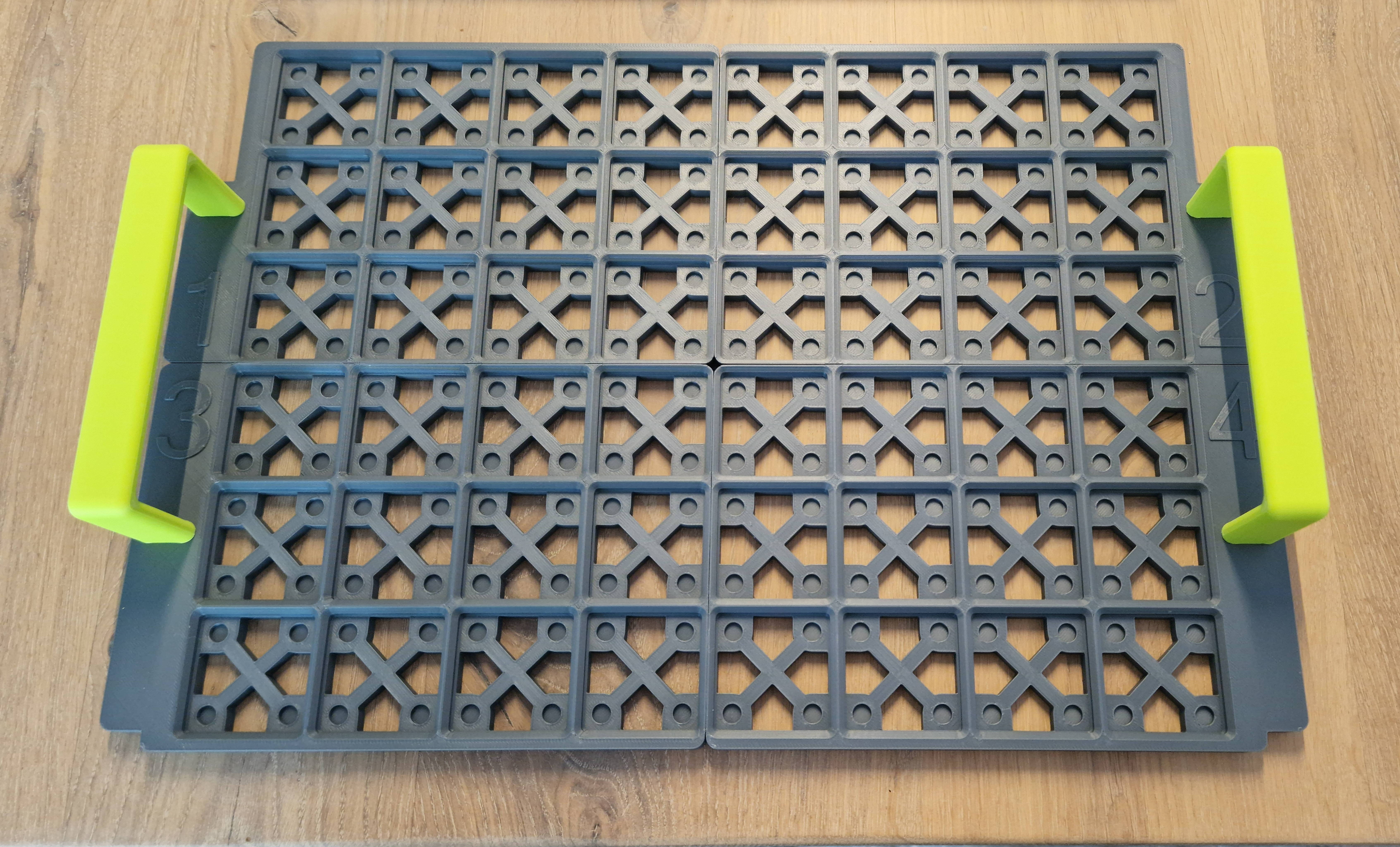 Gridfinity Makpac stackable tray (magnetic)