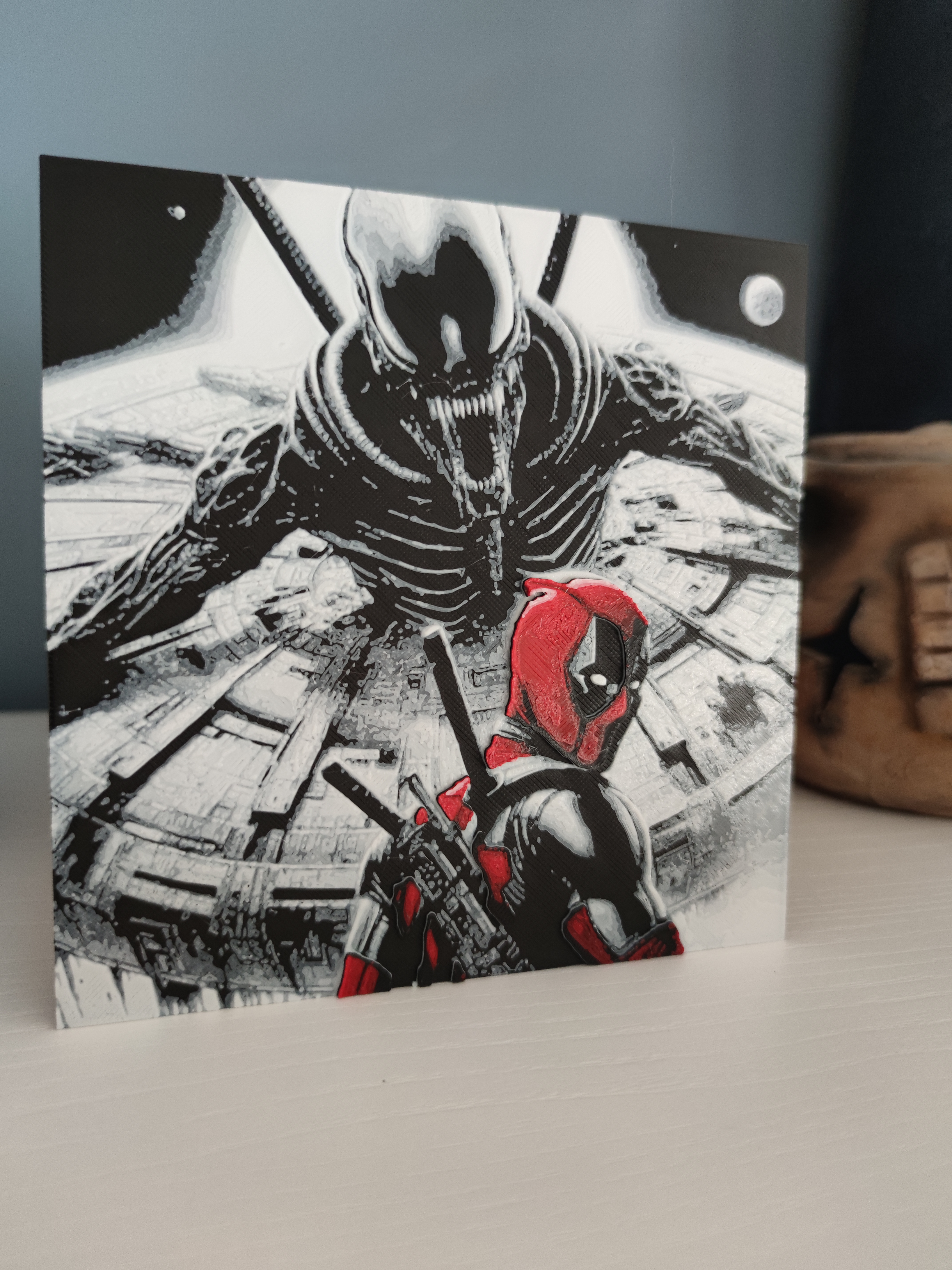 Hueforge DeadPool vs Aliens