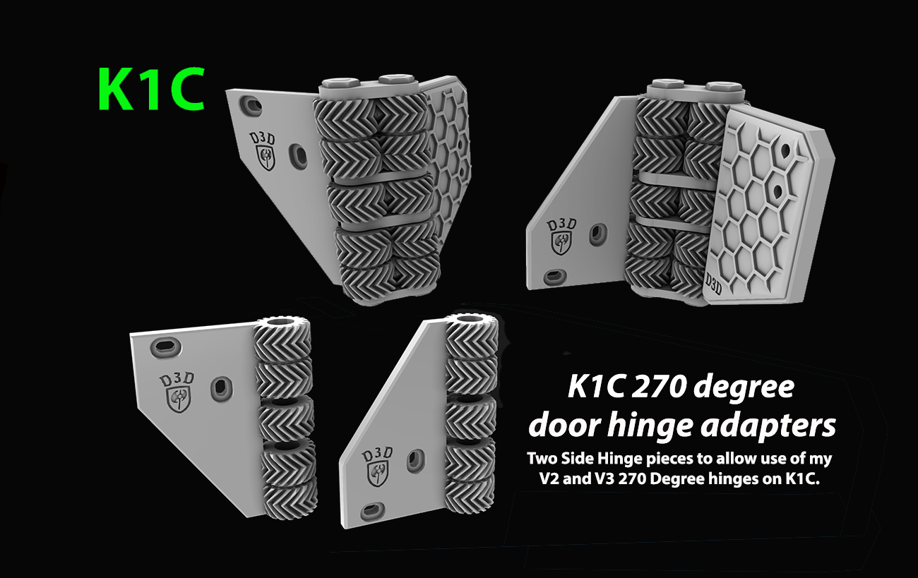 K1C (and later K1) adapters to fit my (V2 & V3) 270 degree door front hinges