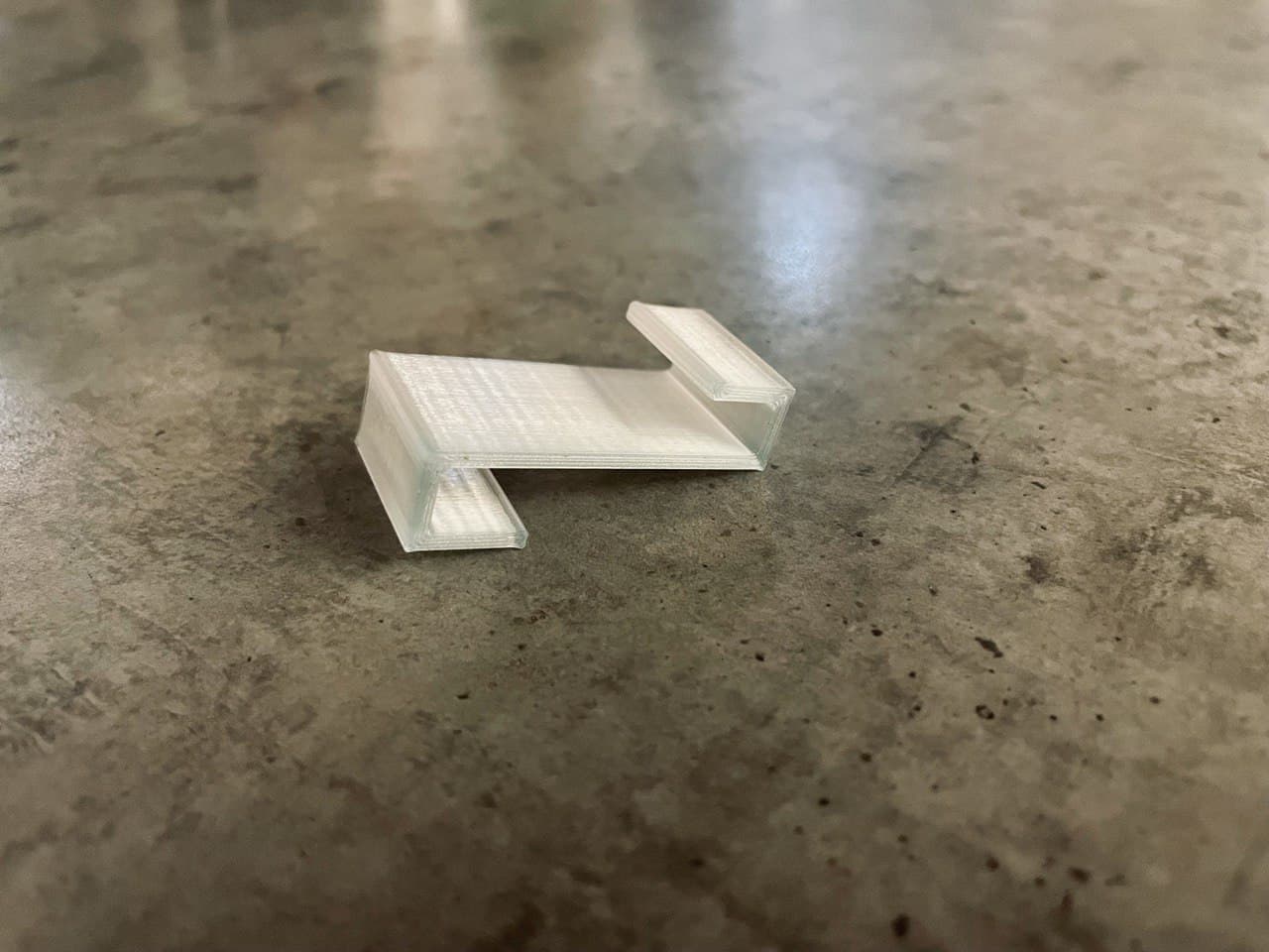 Simple Hook for hanging things on Plexiglass Panel (Covid Shields)