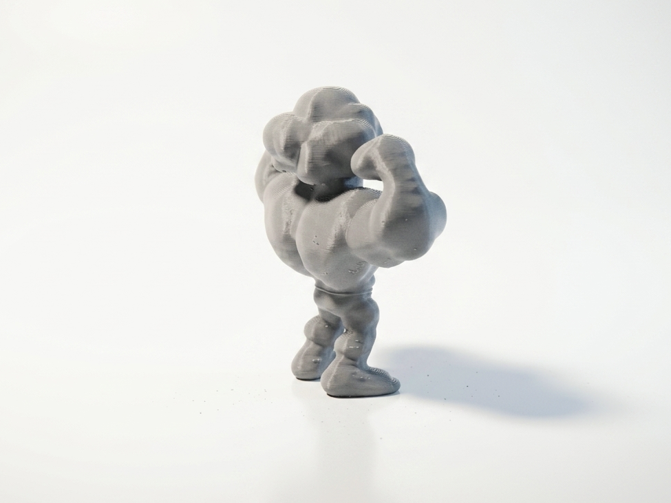 Broccoli Bodybuilder Figurine Novelty 3D Printable — miniatura 4