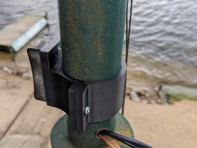 Flag Pole Outdoor Camera Holder