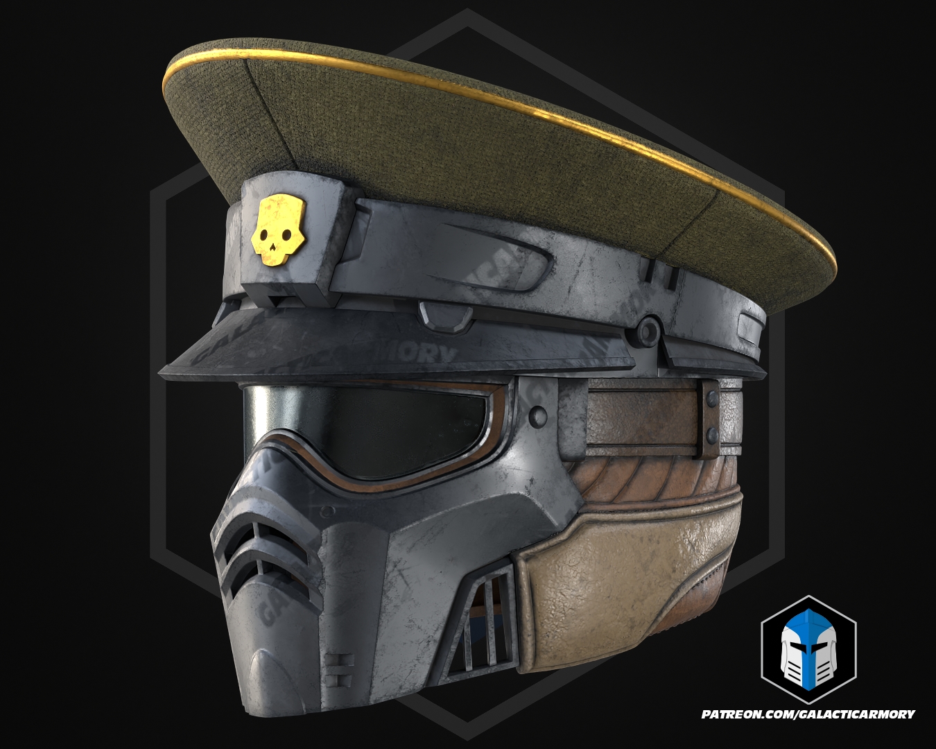 HD2 Commandant Helmet - 3D Print Files — thumbnail 4
