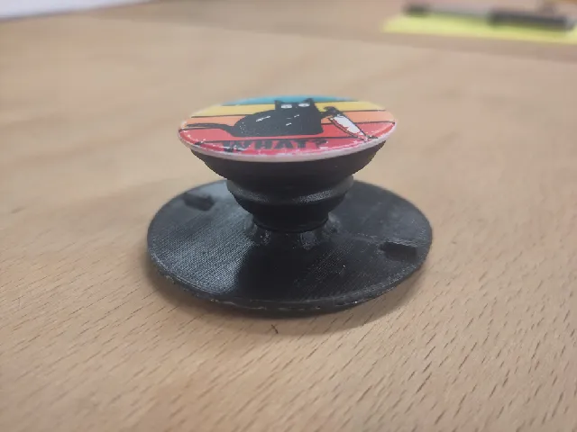 Popsocket adapter with Twist Anchor for Peak Design mobile system