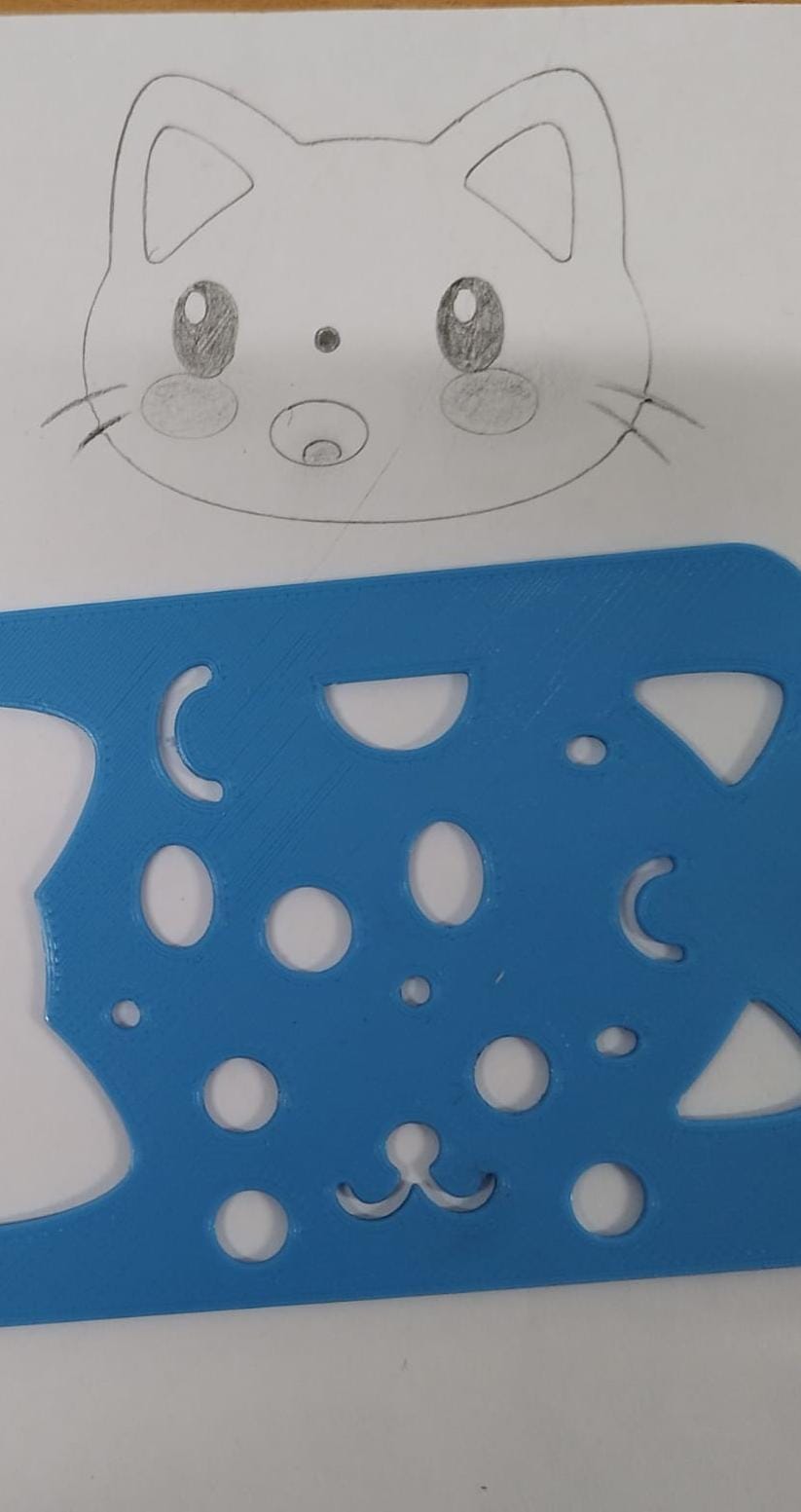 Plantilla Gato Kawaii