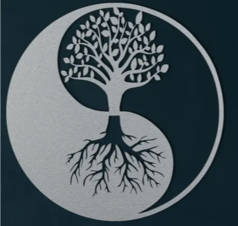 Yin Yang Tree of Life Wall Art
