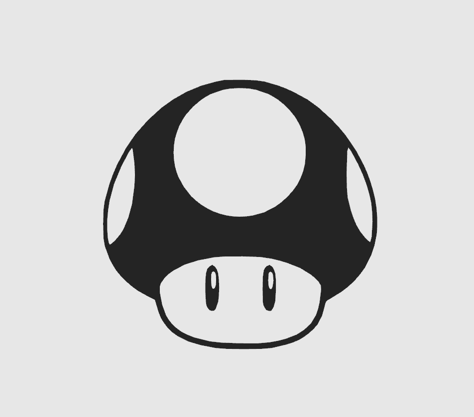 Super Mario mushroom - wall art