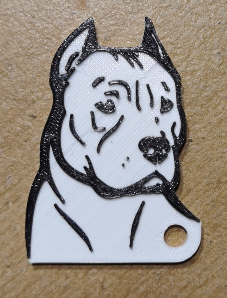 Pitbull keychain
