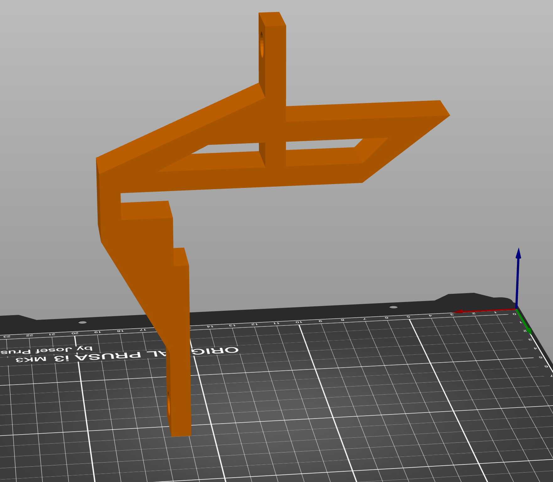 Bracket to support a downspout running along a roof