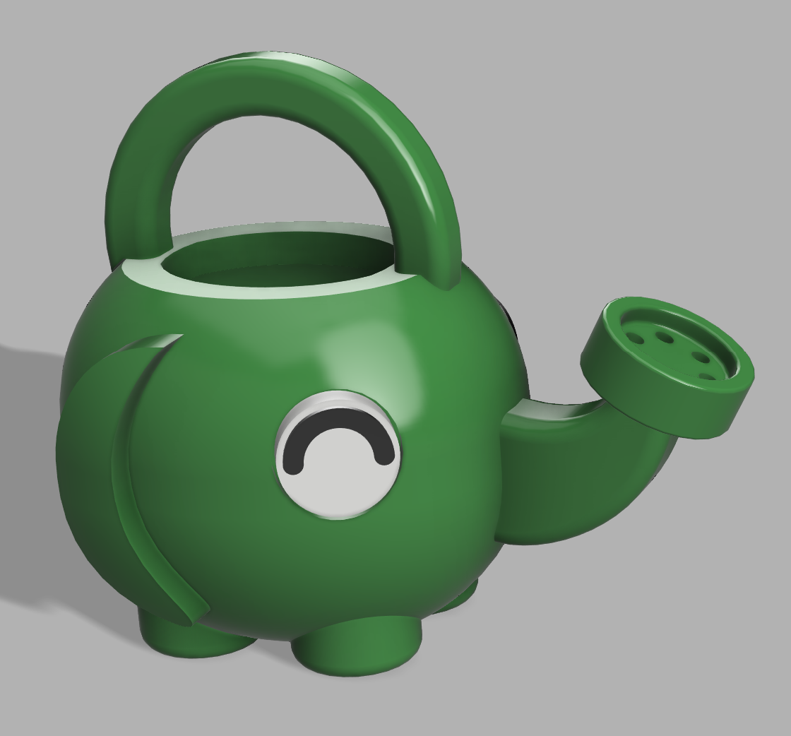 Animal Crossing watering can keychain