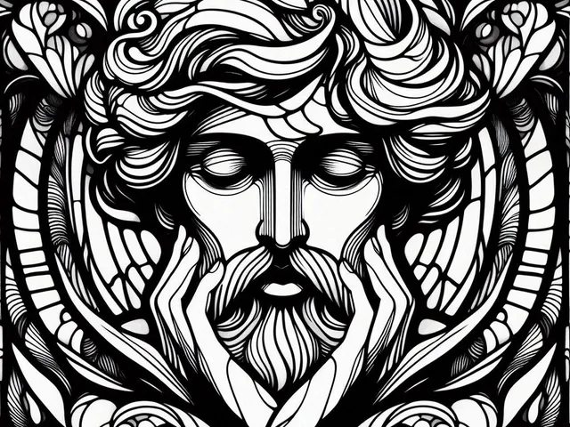 Wall art: His face (two colours)