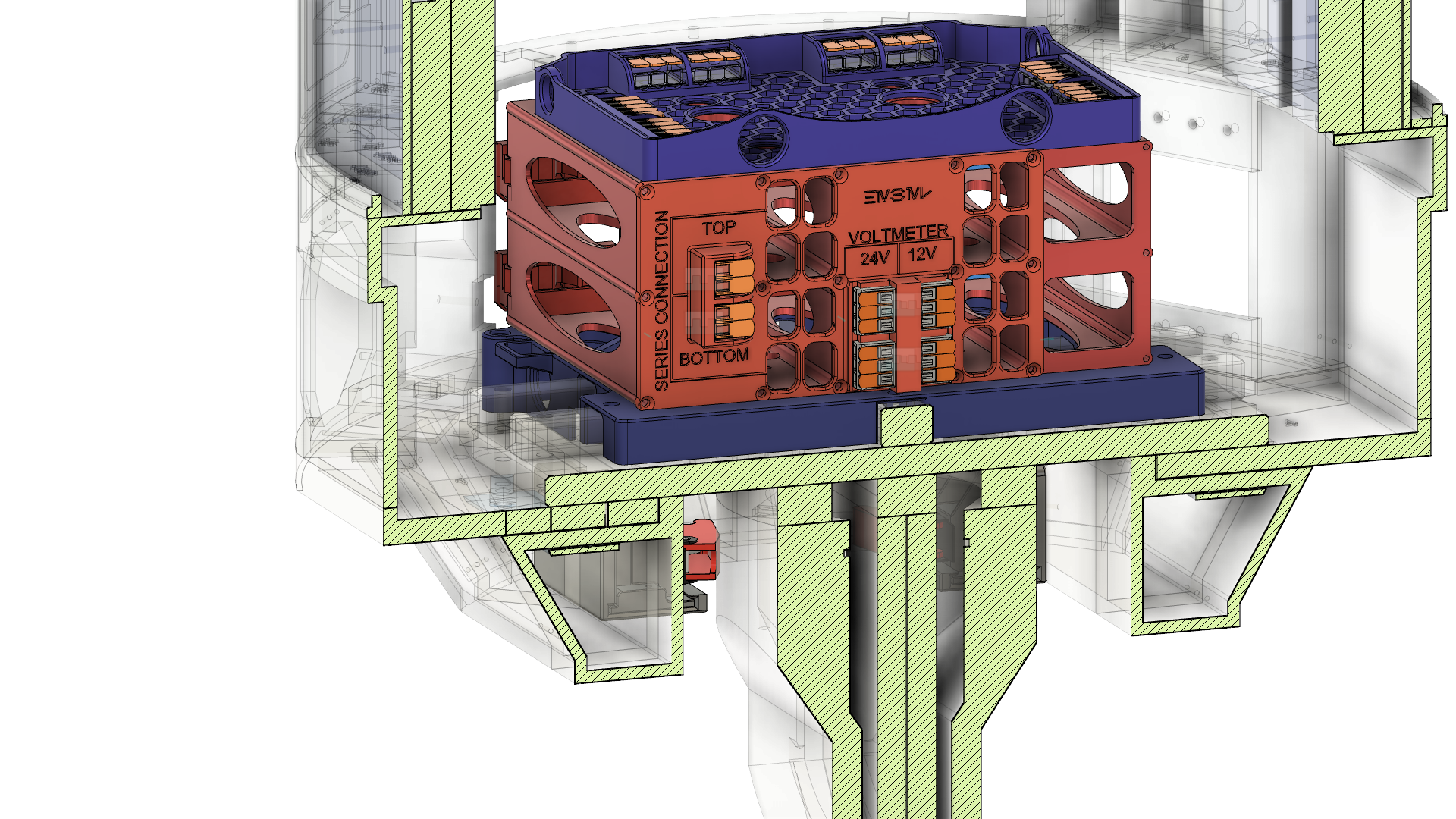 Battery Module for Mr. Baddeley V2 Astromech using Six 3S LiPos par ...