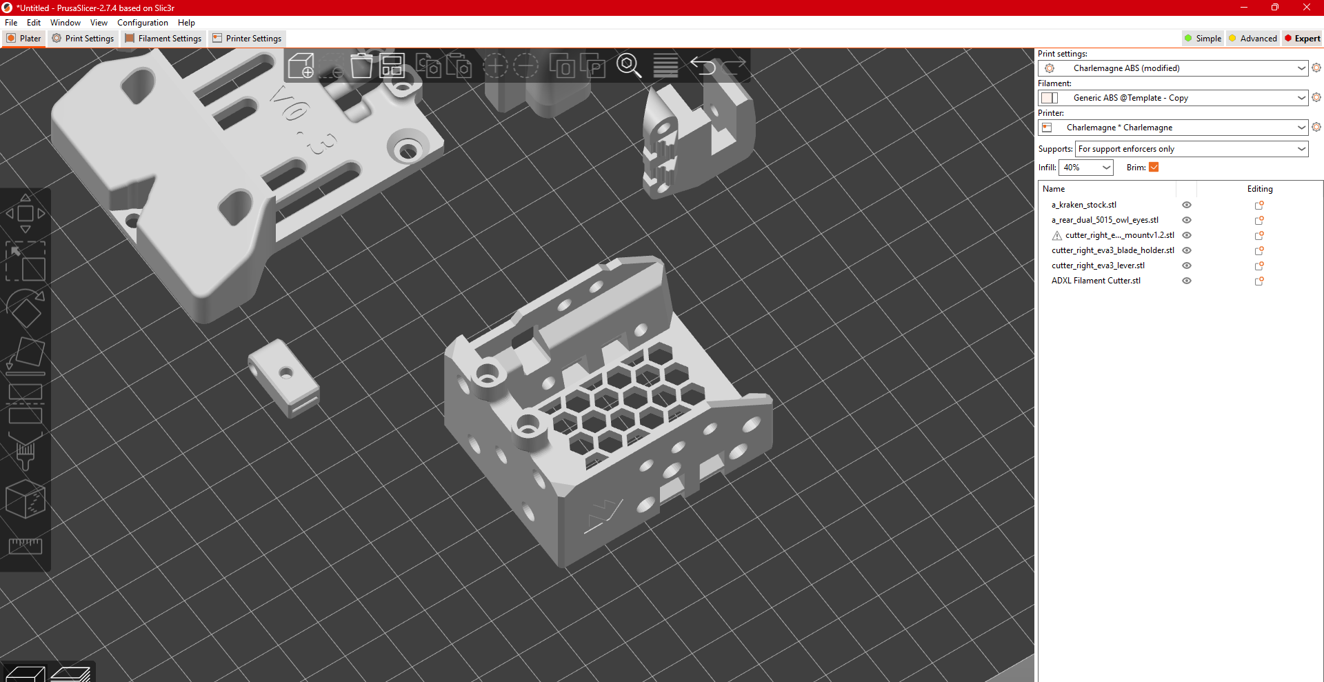 ADXL Mount for E34M1 Toolhead Filiment Cutter by Linus Betz | Download ...