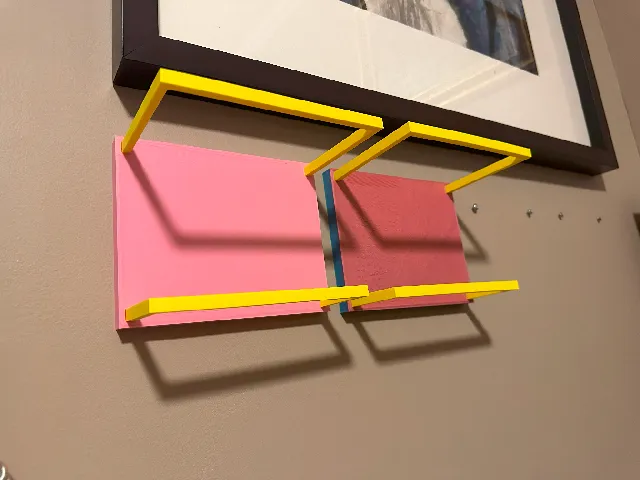 Keychain Display Stand with Optional Invisible Wall Mount