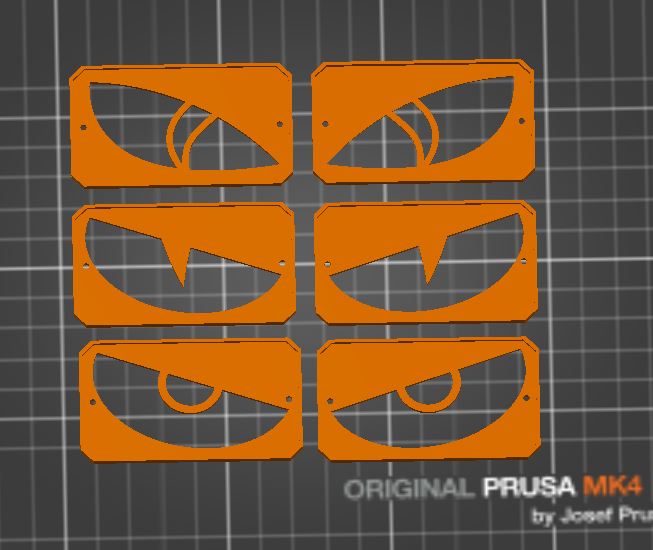 Další Oči pro Molle taktický svítící panel Oči / More eyes for Molle tactical light panel Eyes