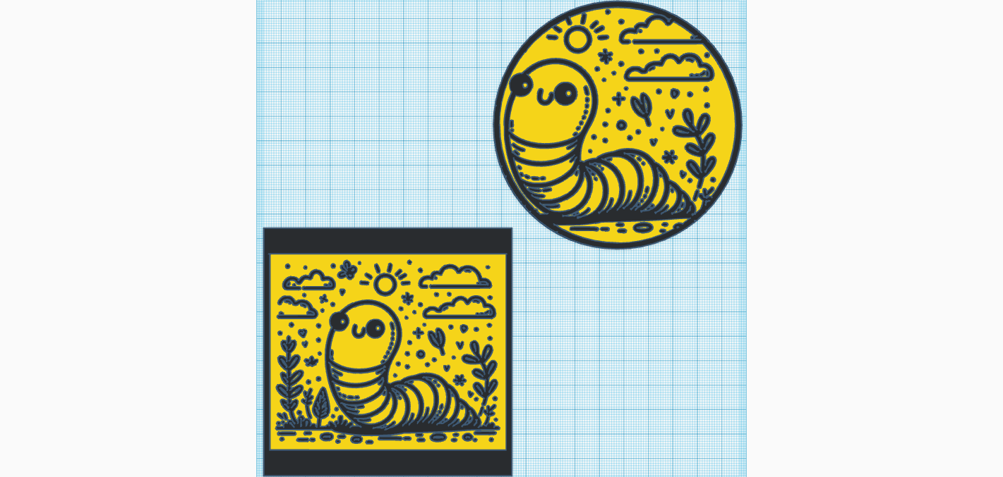 Miniatura 2 do modelo 3D Cute Earthworm