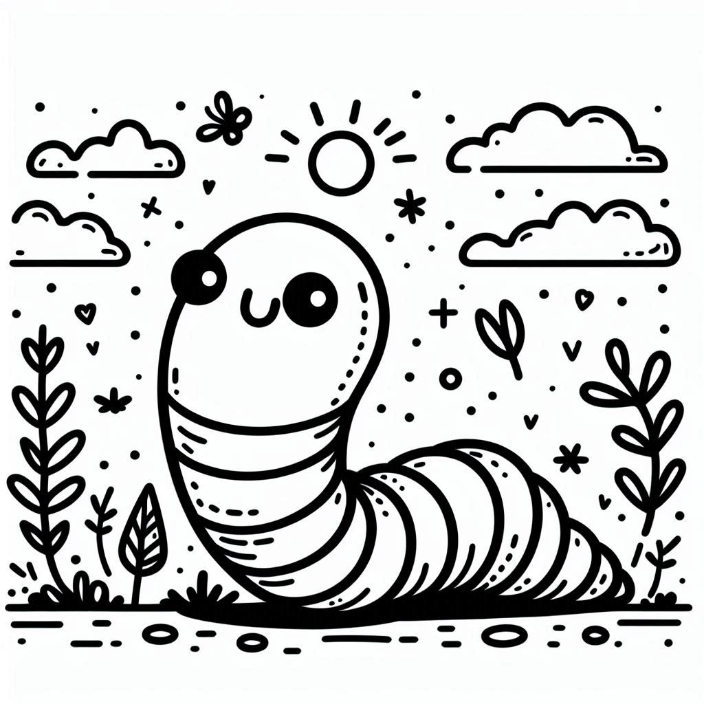 Cute Earthworm