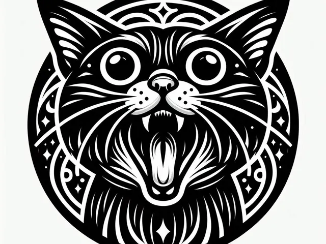 Window art: Cat (three colours)