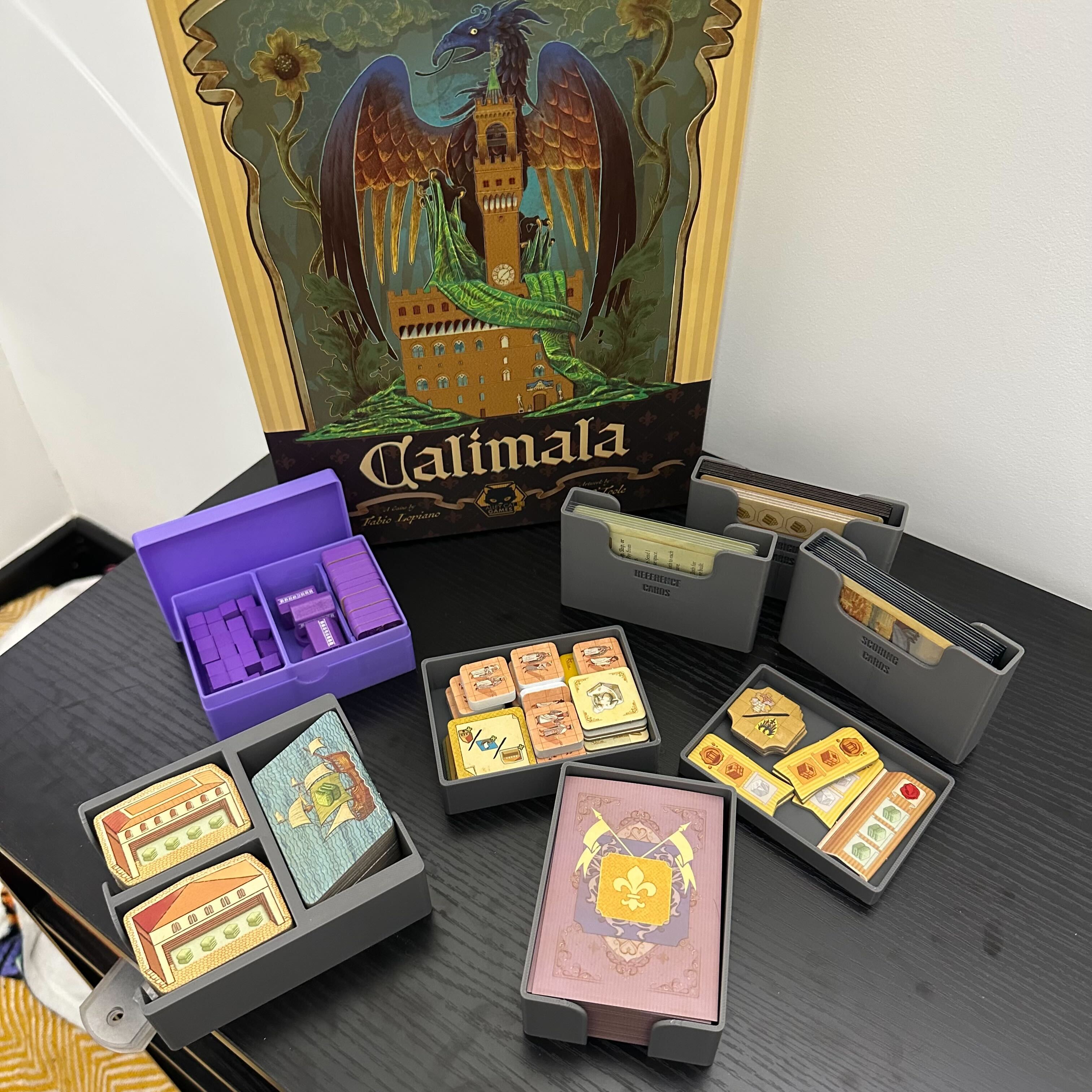 Calimala Second Edition board game insert