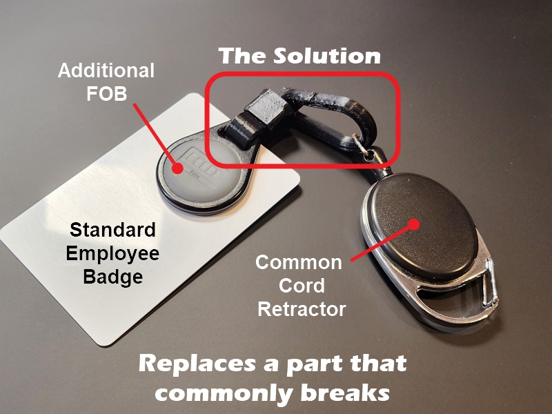 #0185 [Repair] Employee Badge Cord Retractor