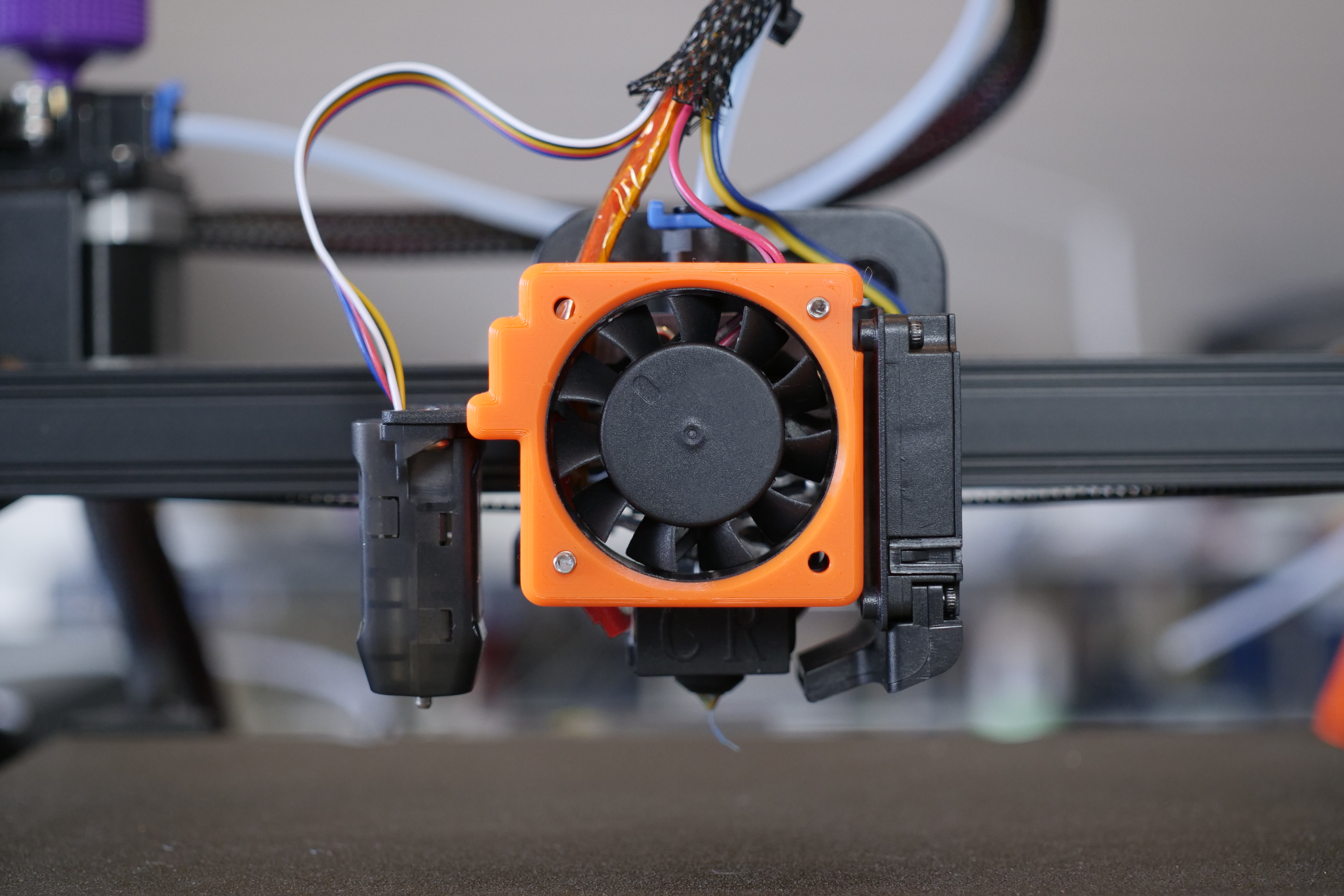 Ender 3 V2 Neo  'naked' fan holder screw version 3D model thumbnail