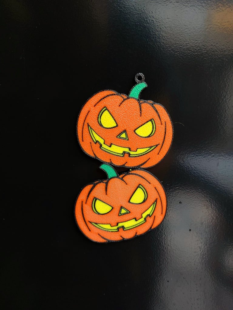 Jack-o'-lantern pumpkin Fridge Magnet and keychain