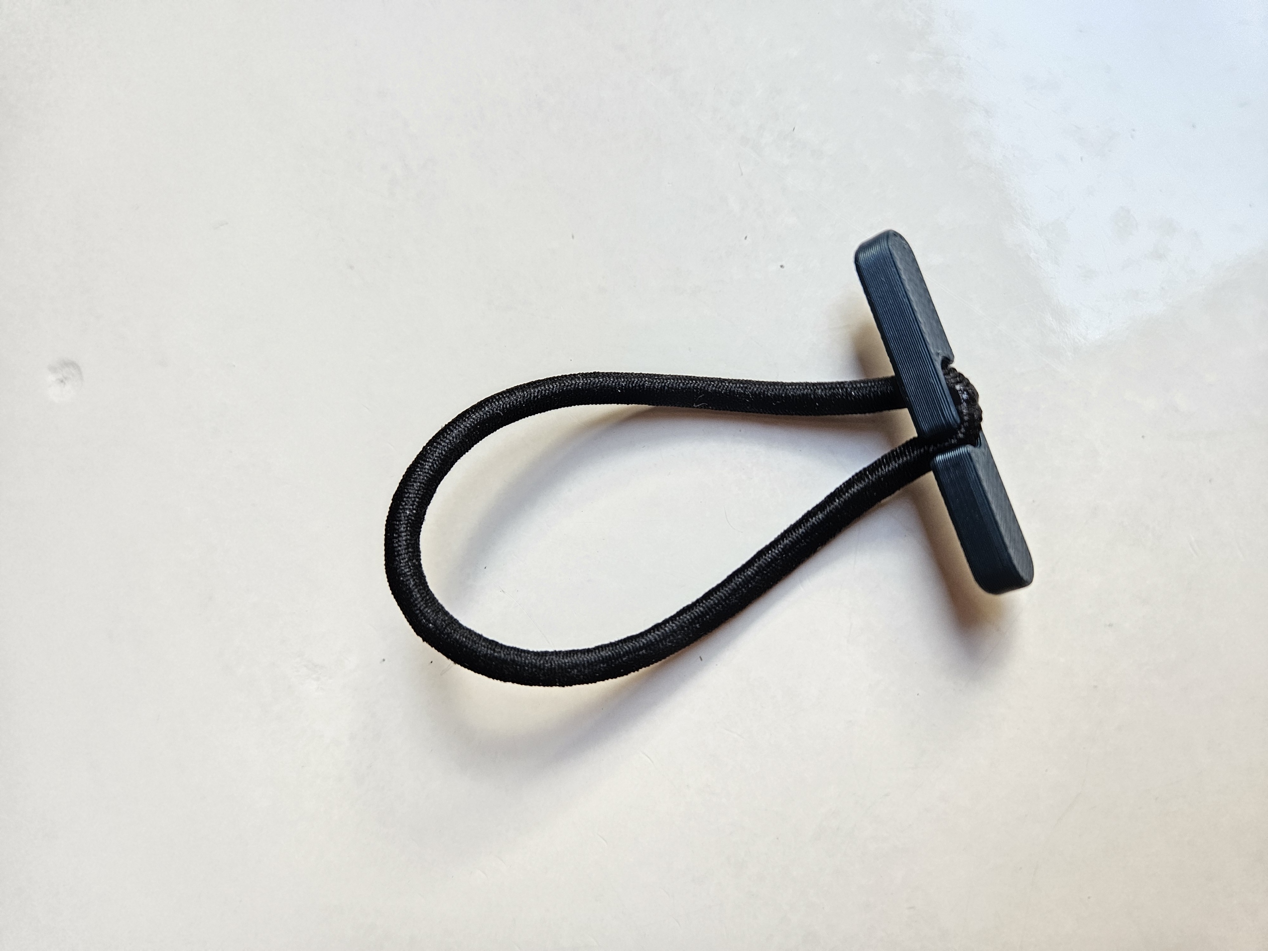 Cabel tie with 3mm hair tie