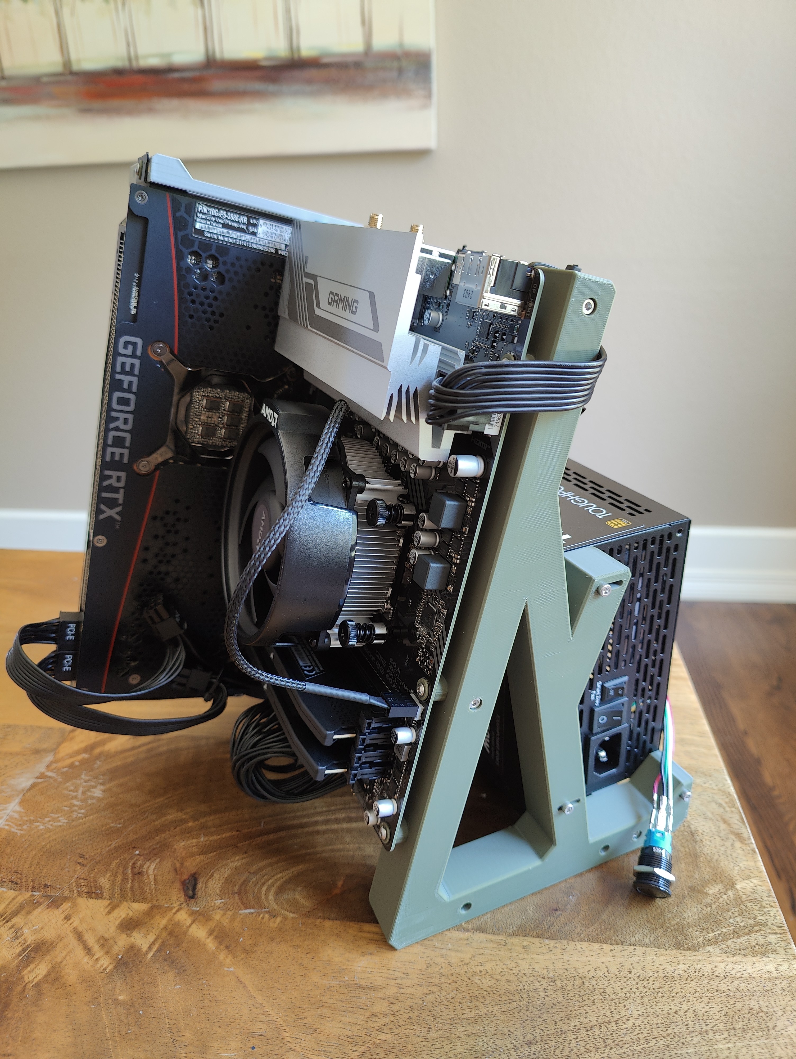 Open Frame mATX PC Case