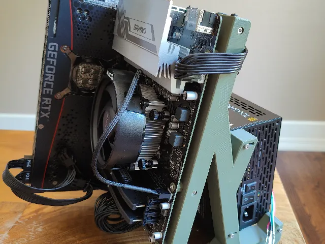 Open Frame mATX PC Case