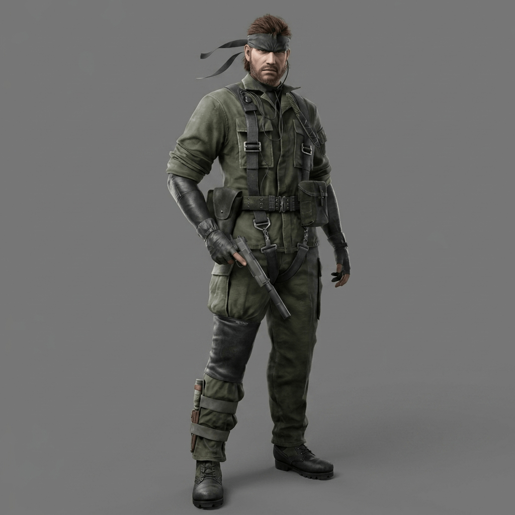 Vintage Video Games - Metal Gear Solid 3 Snake Eater - Big Boss - 2004