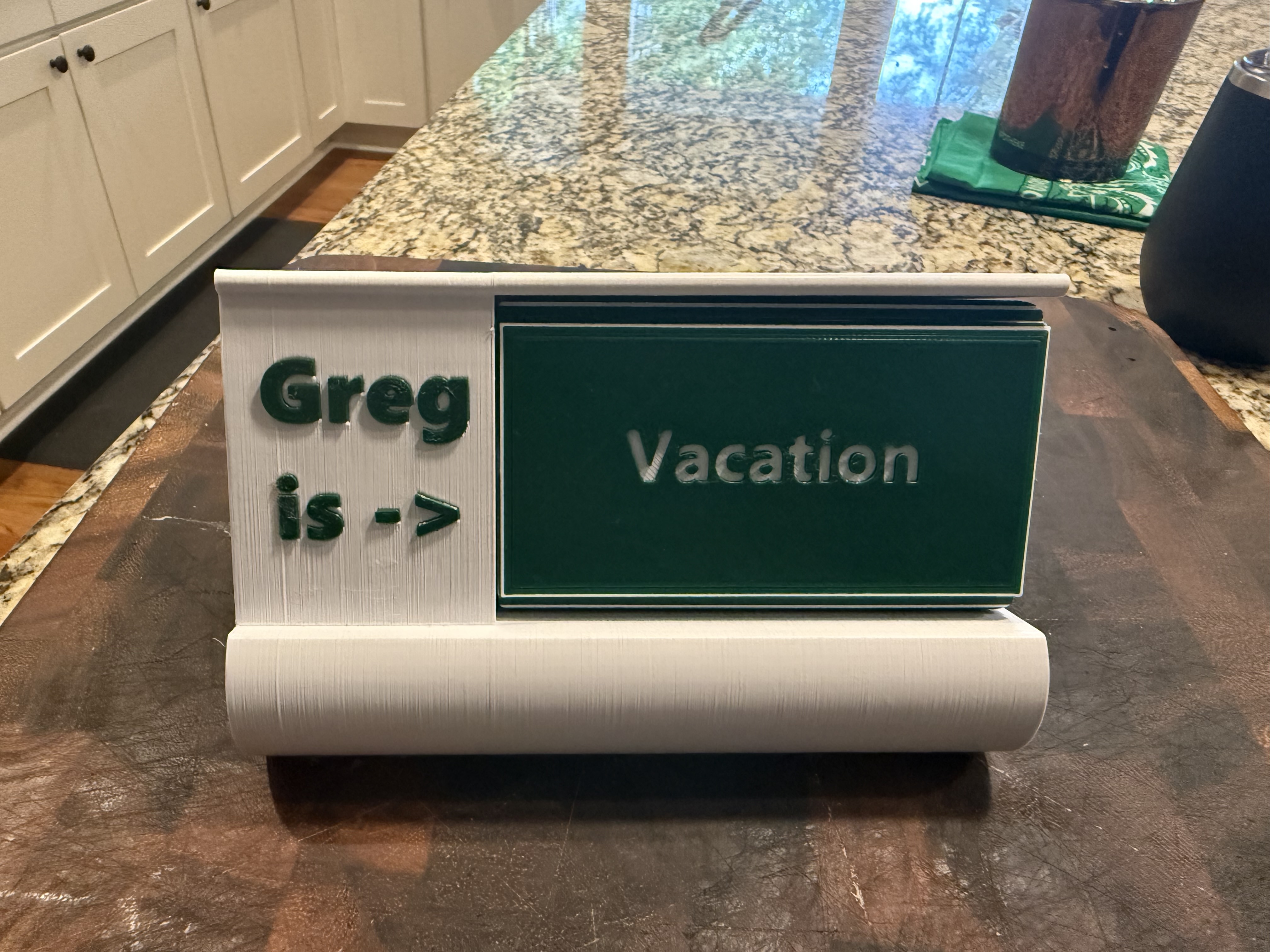 Office Desk - Where am I widget / Display