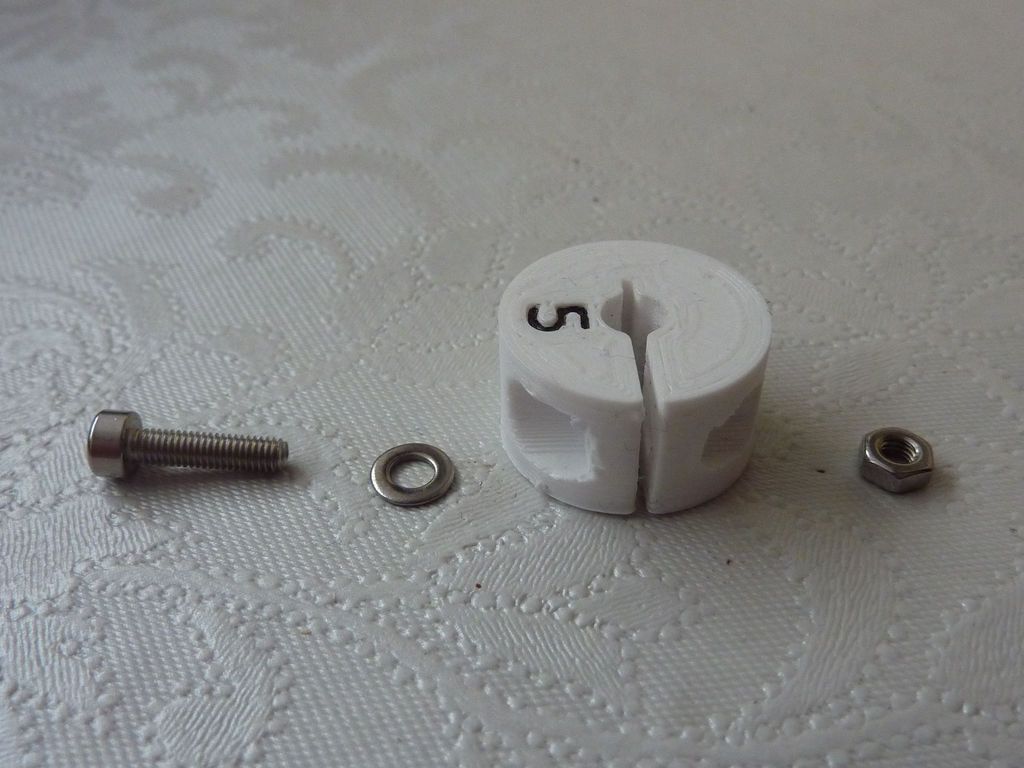 Miniatura 4 do modelo 3D Parametric drill depth stop