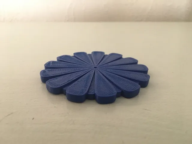 Flower drinks coaster