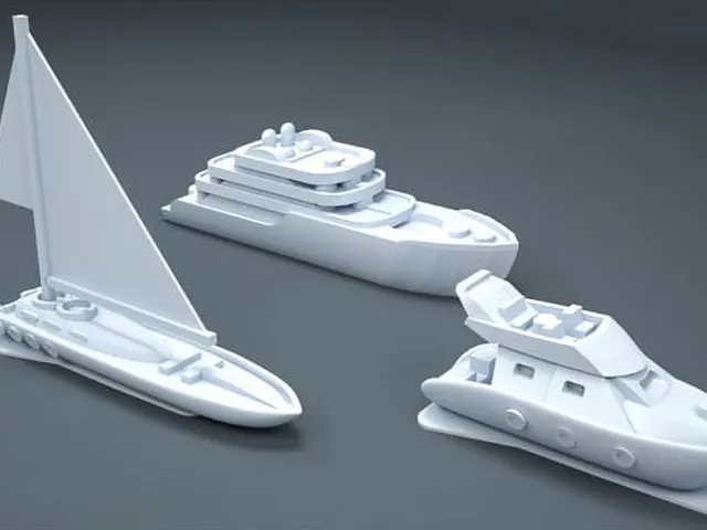 architectural model yacht and boat