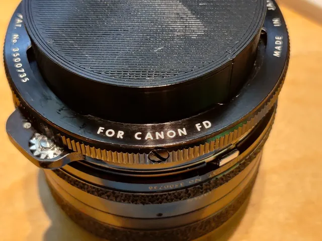 Canon FD lens cover