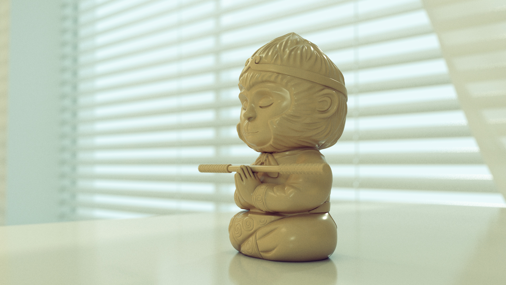 Miniatura 2 do modelo 3D Cute Monkey King