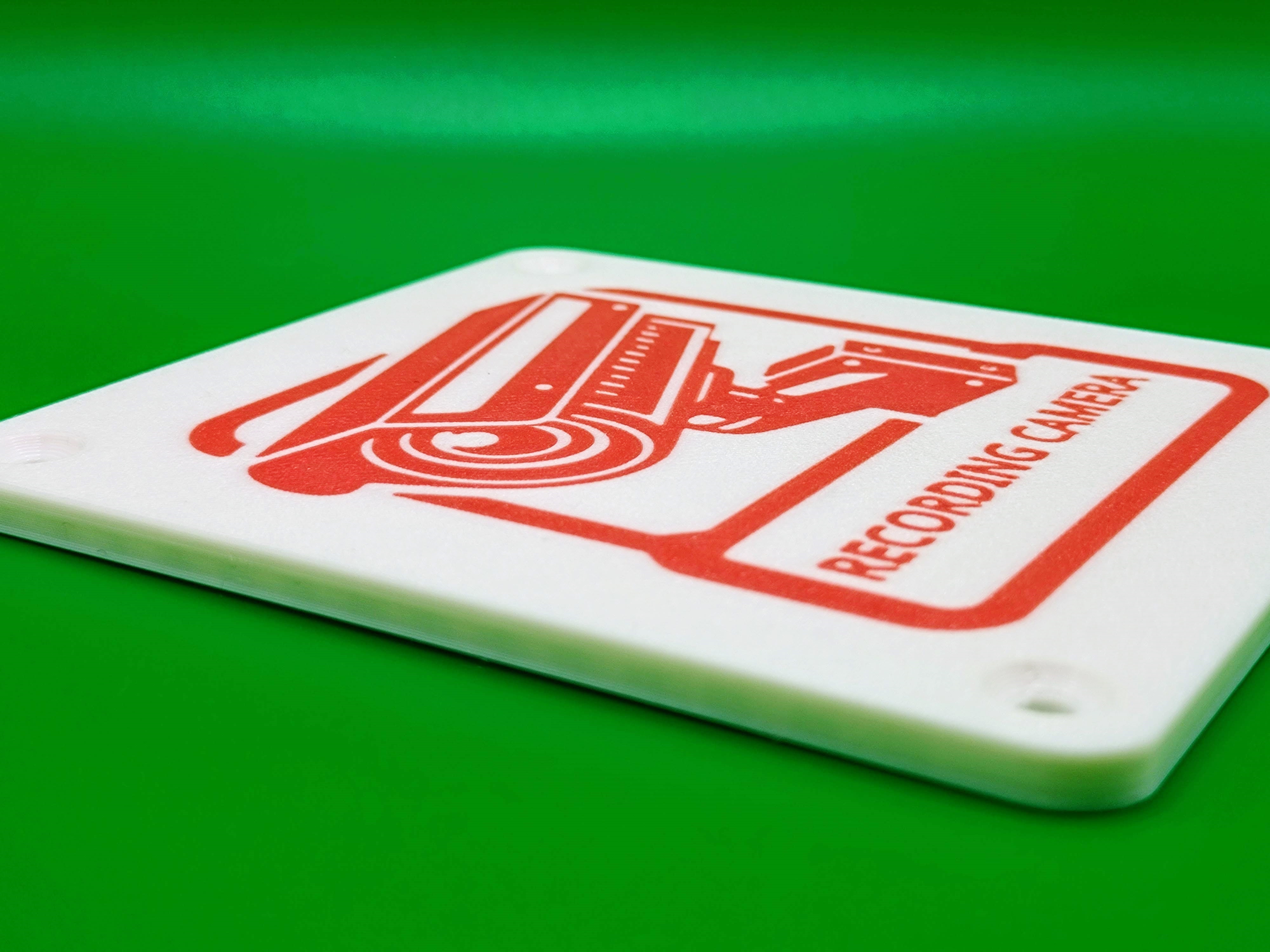 RECORDING CAMERA LABEL - MULTILINGUAL — miniatura 4