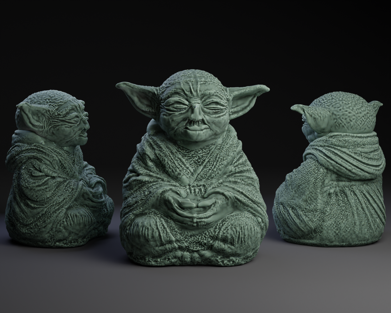 Meditating Yoda