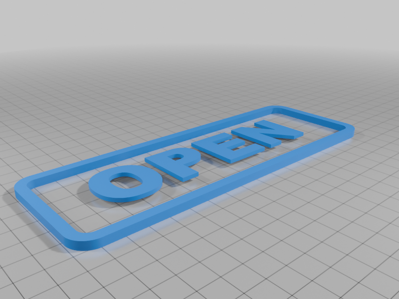 Open sign for 2 color printing by Gordyt47 | Download free STL model ...