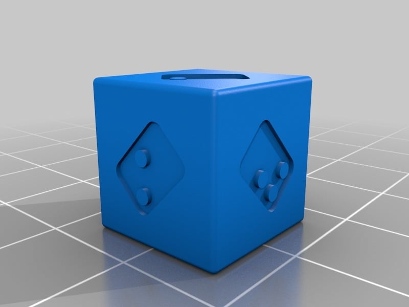 Miniatura 2 do modelo 3D Braille RPG Dice