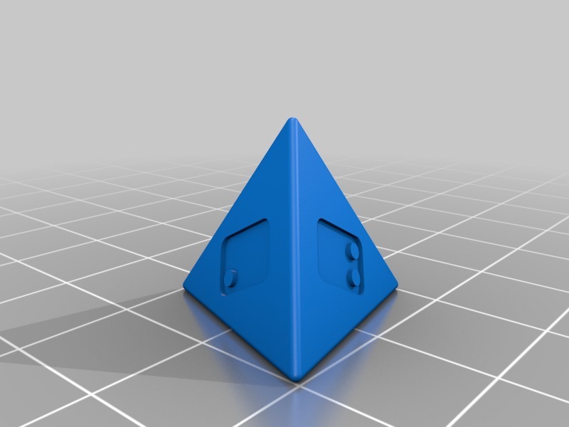 Miniatura 3 do modelo 3D Braille RPG Dice