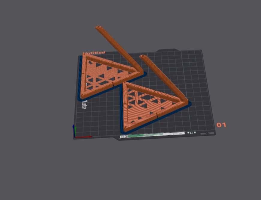 Miniatura 3 do modelo 3D Triangular Tensegrity Structure