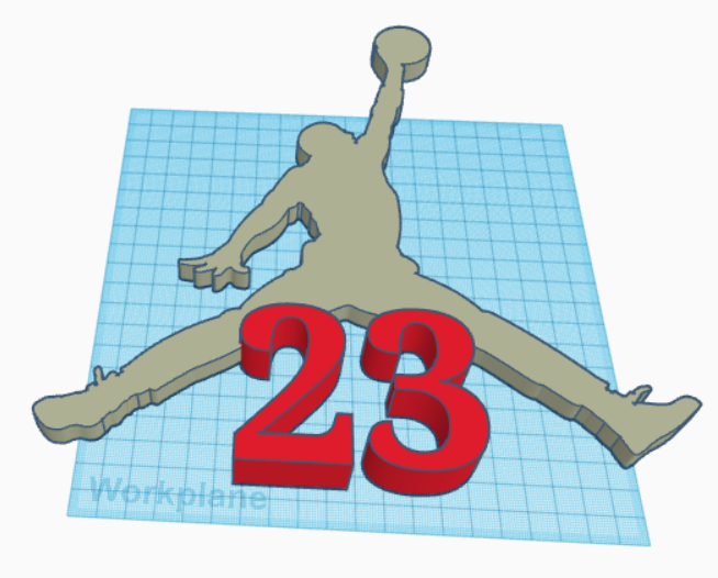 Jumpman 23 logo desk wall art