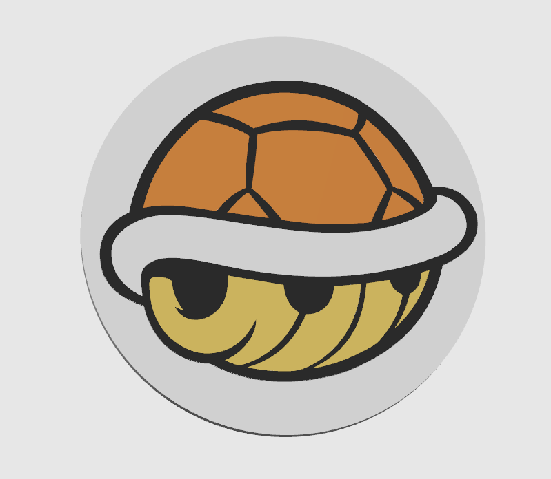 Coaster Turtle Mario