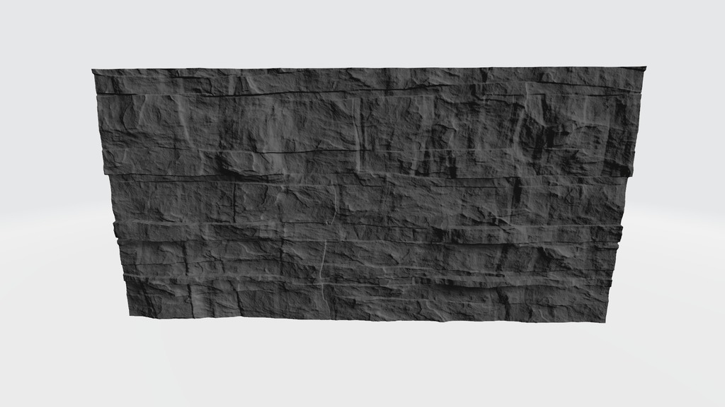 Aquarium Background - Textured Sedimentary Stonewall - 4 x 2
