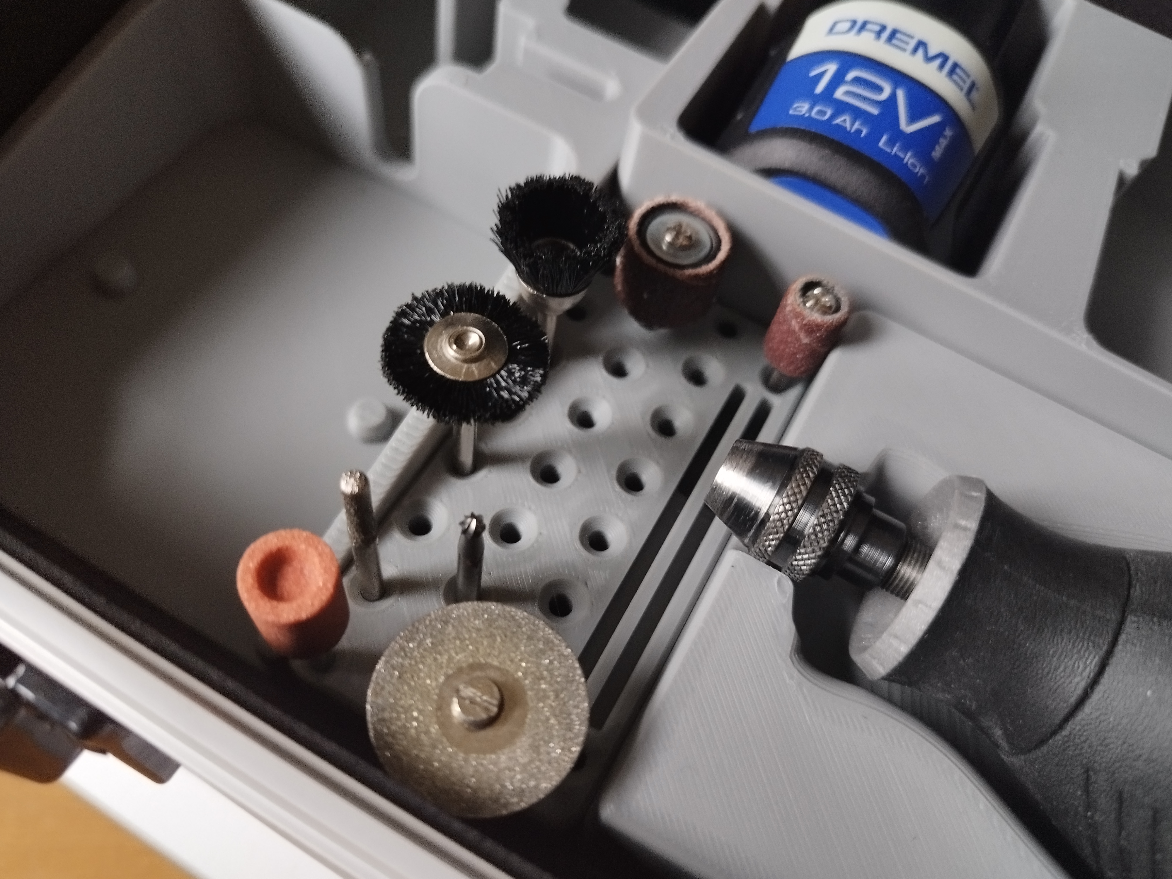 Gridfinity Dremel bit holder 2x1