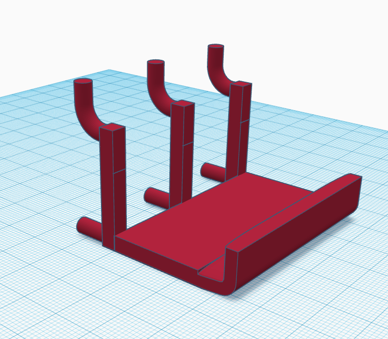 Pegboard Phone Holder