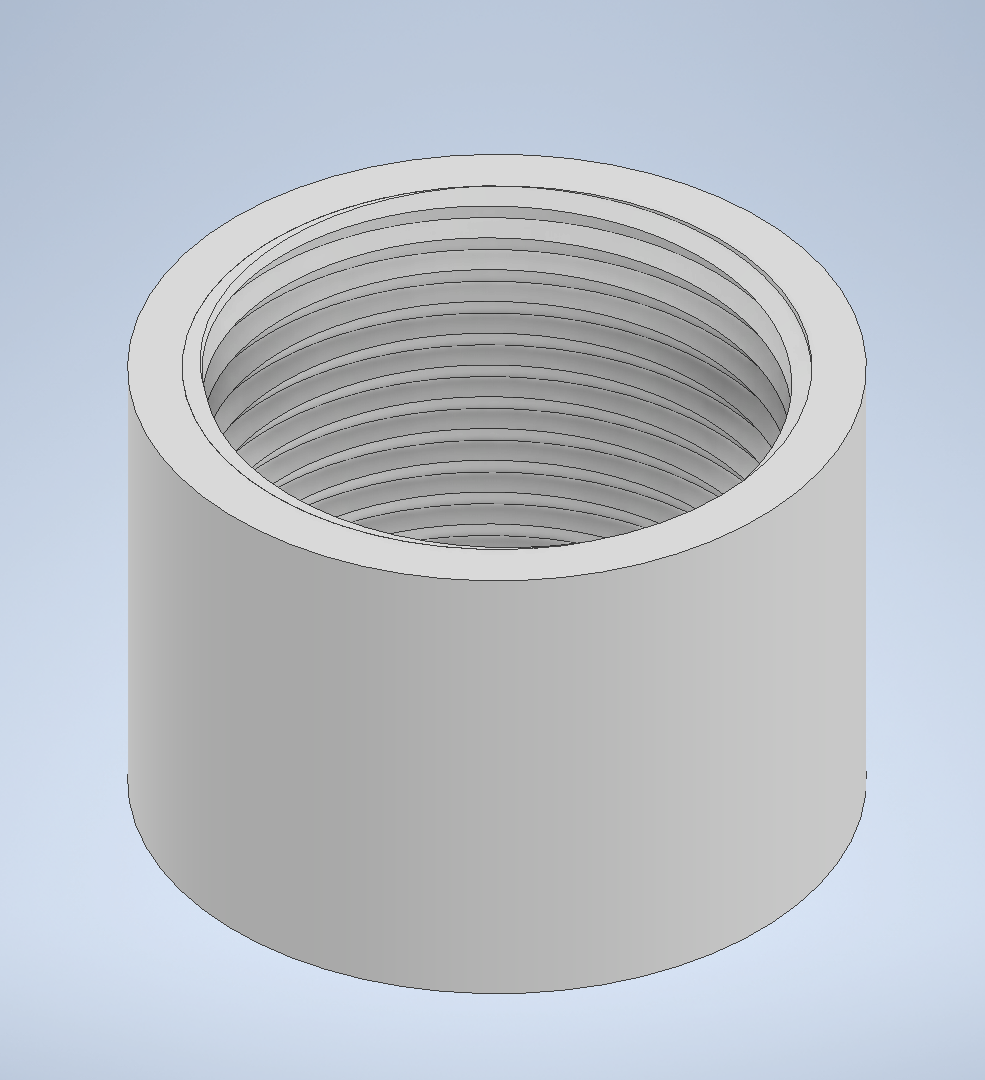 Worker barrel thread step